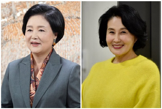 문재인 전 대통령 부인 김정숙 여사(왼쪽)와 전여옥 전 국회의원. <전여옥 SNS, 연합뉴스>